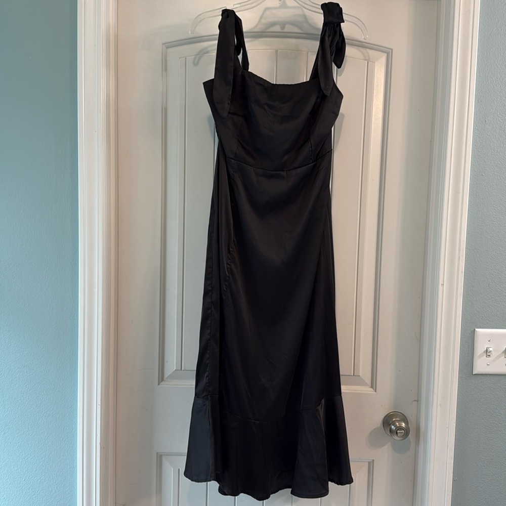 Black slip Amazon dress